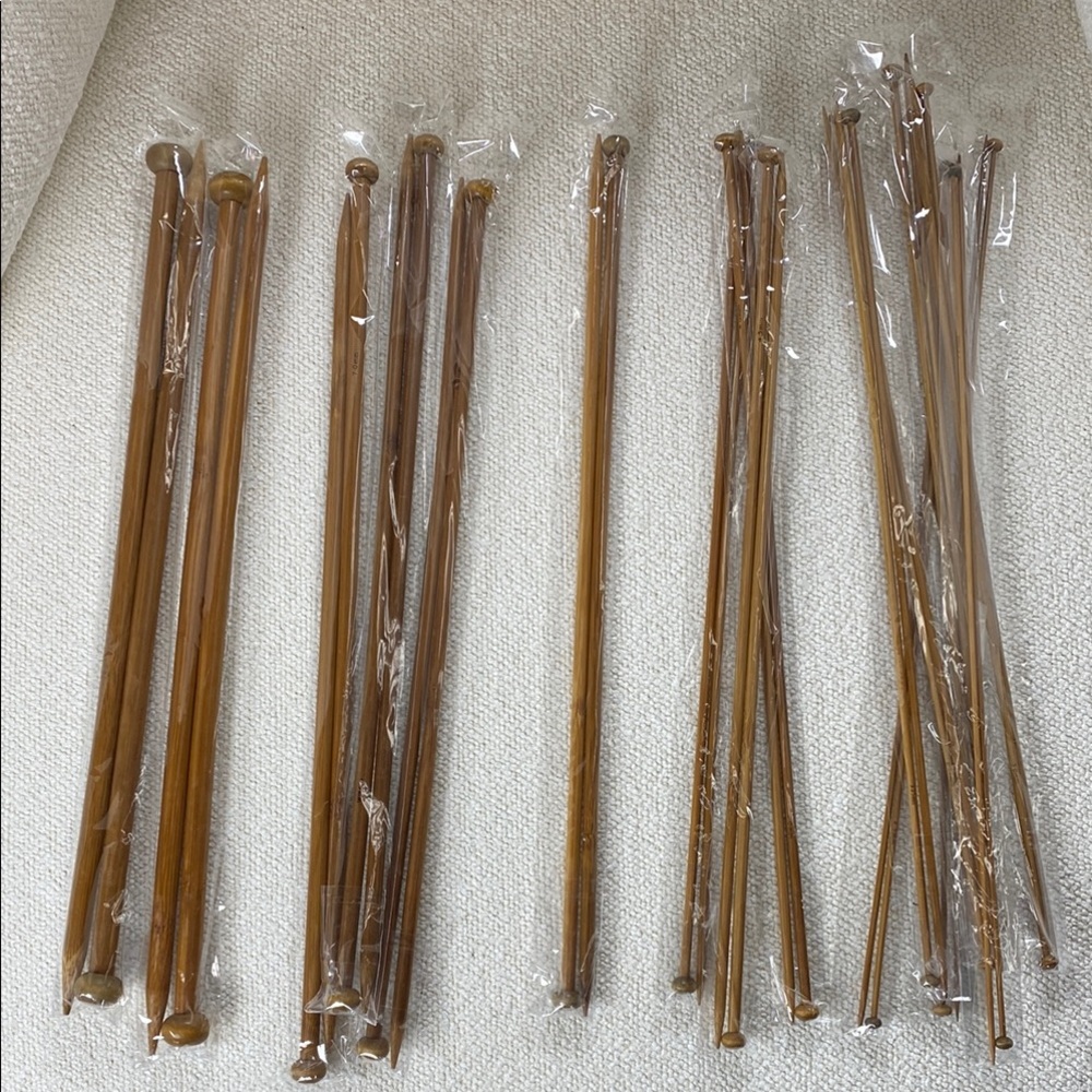 🩷🩵Long Wooden Knitting Needles